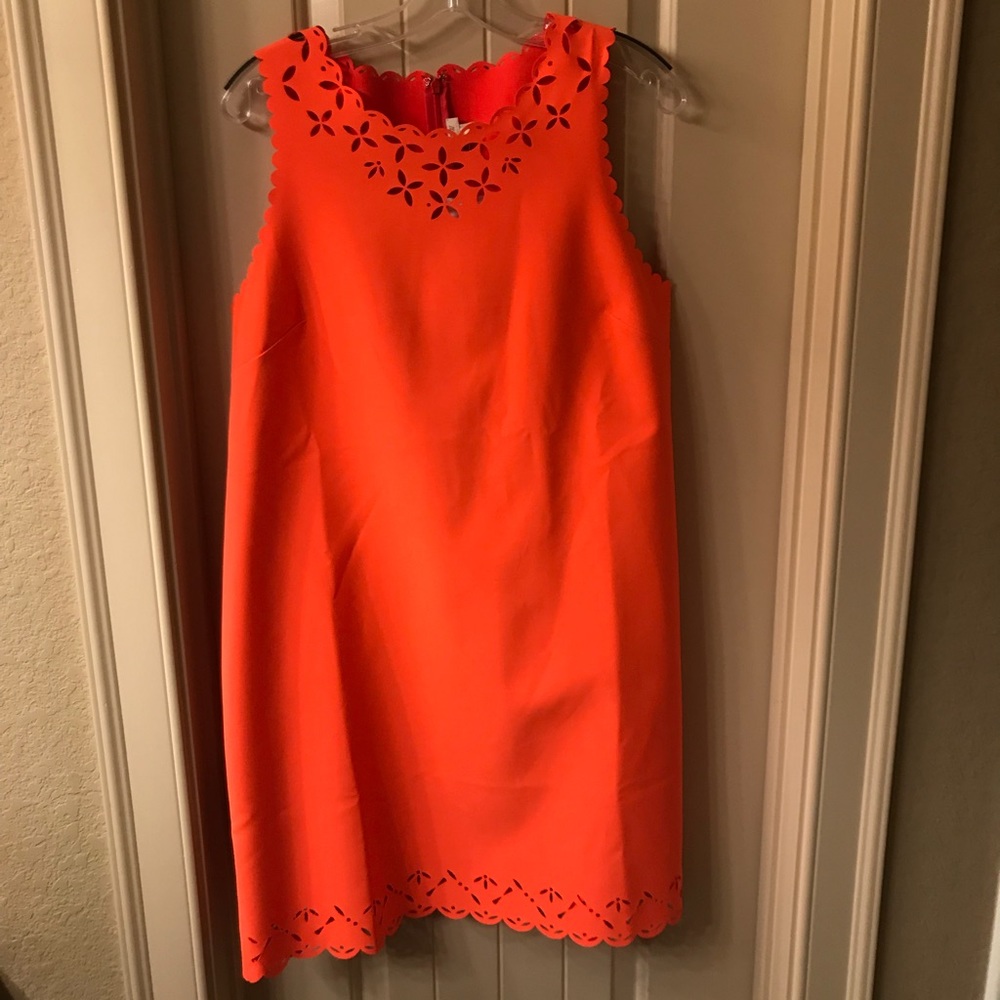 Orange J. Crew dress